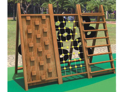 Outdoor Wooden Climbing Play Equipment for Toddlers MP-024